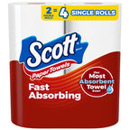Scott Paper Towels in official packaging, featuring fast-absorbing quality. Available at Curat Cart for superior cleaning performance.