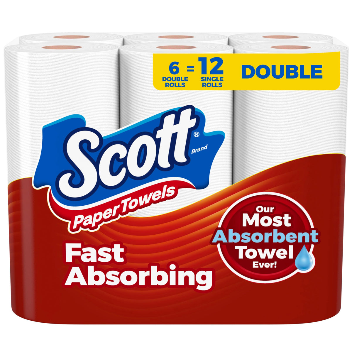 Scott Paper Towels, fast absorbing and double rolls, available at Curat Cart, 100% authentic and trusted in India.