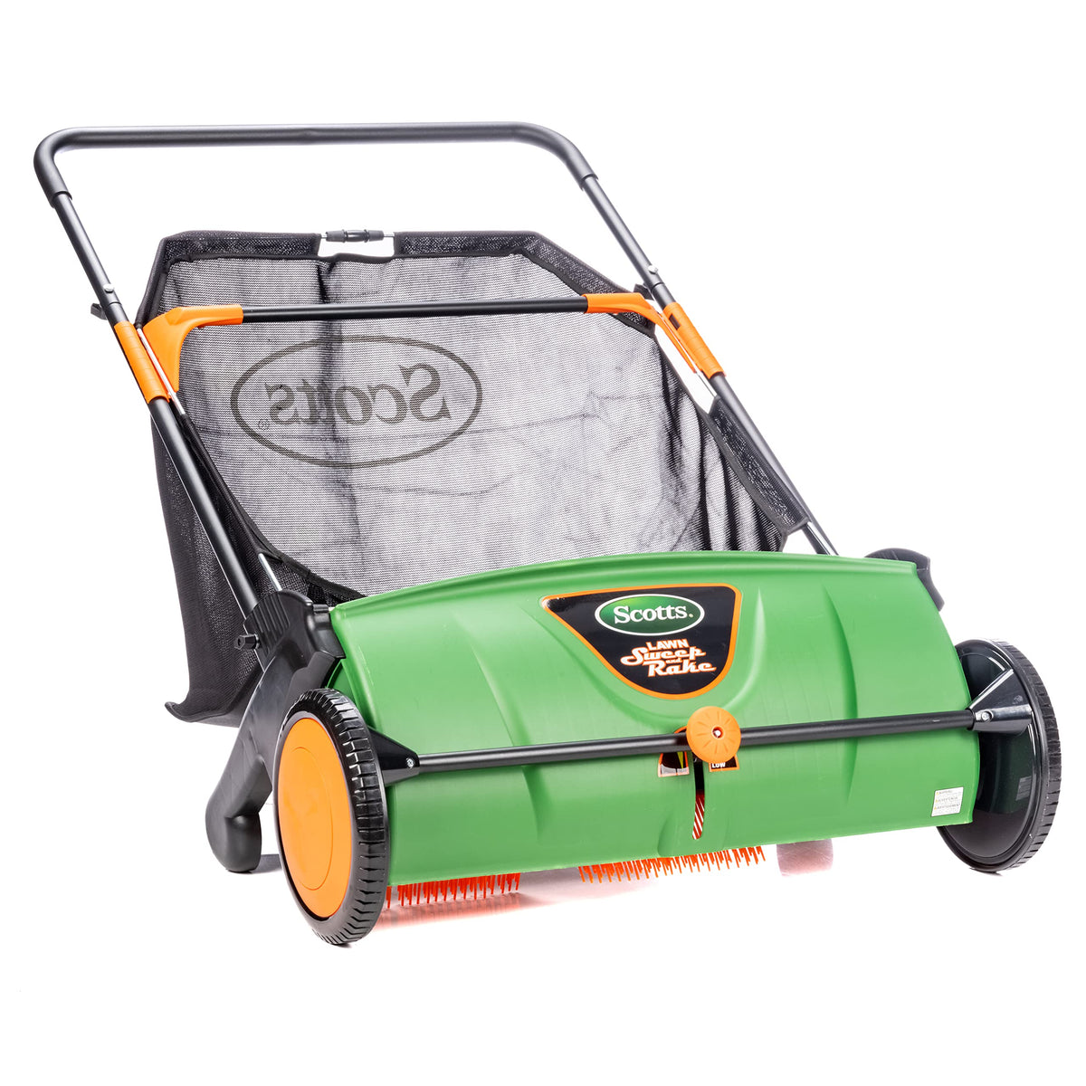 100% Genuine Scotts Lawn Sweeper, designed for efficient leaf collection and lawn care, ensuring a pristine yard.