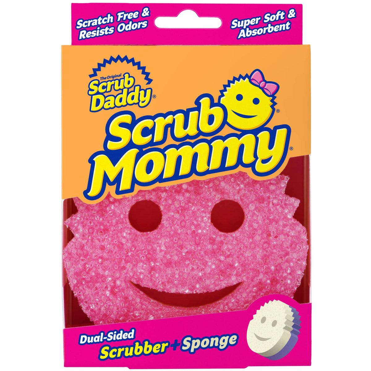 Discover the premium imported Scrub Daddy Sponge, a dual-sided scrubber and sponge from Curat Cart, perfect for effortless cleaning.