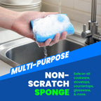 Premium imported SCRUBIT Kitchen Sponges, a non-scratch, multi-purpose tool safe for all cookware. Available at Curat Cart.