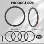 High-quality Seal Ring Replacement for Owala FreeSip Lid, includes four pieces with precise dimensions. Available at Curat Cart.