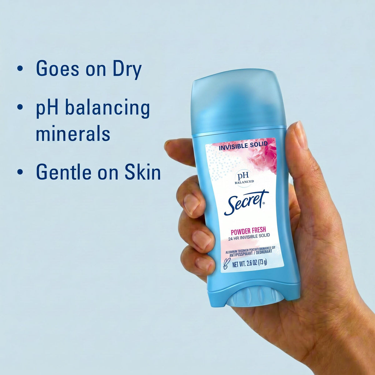 Order Secret Anti-Perspirant Deodorant online in India. Gentle on skin with pH balancing minerals for lasting freshness.