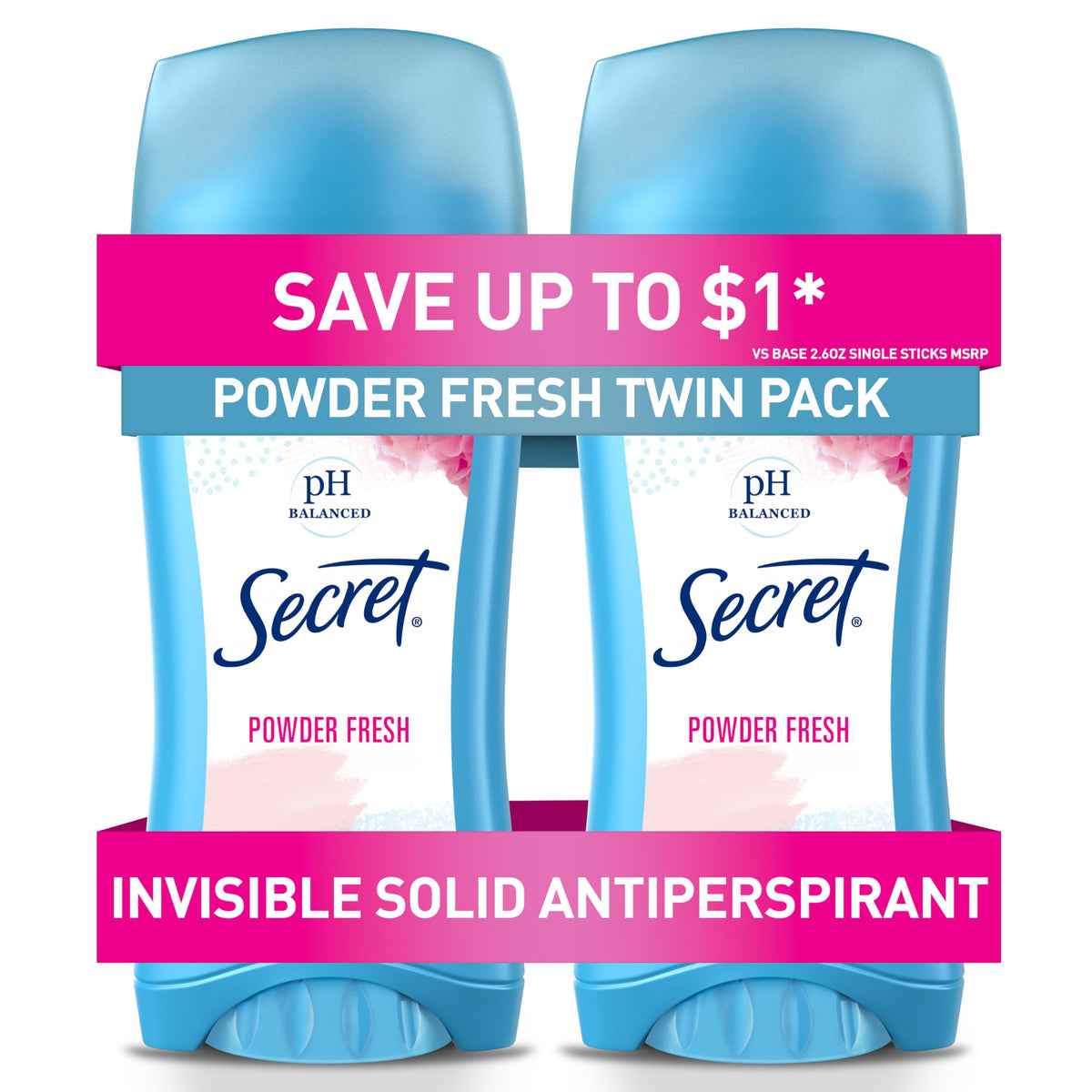 Shop the Secret Powder Fresh twin pack antiperspirant, available in India. Order online for freshness and confidence.