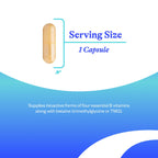 Seeking Health Homocysteine Nutrients capsule showcasing high-quality finish, promotes essential B vitamins. Available at Curat Cart.