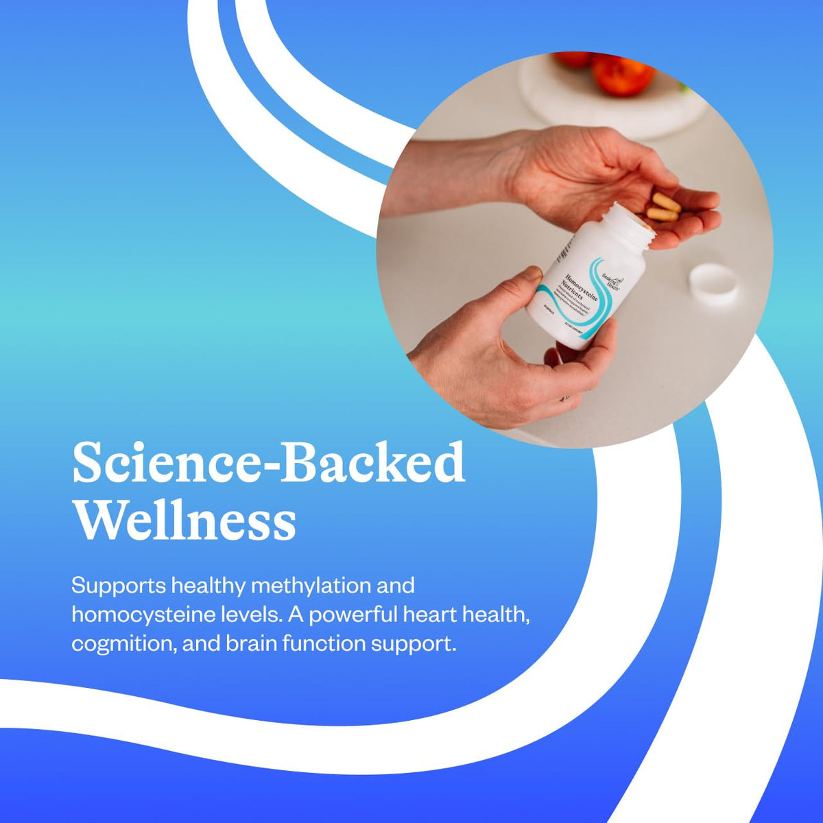 Discover Seeking Health Homocysteine Nutrients, specially curated by Curat Cart for heart health and cognitive support.