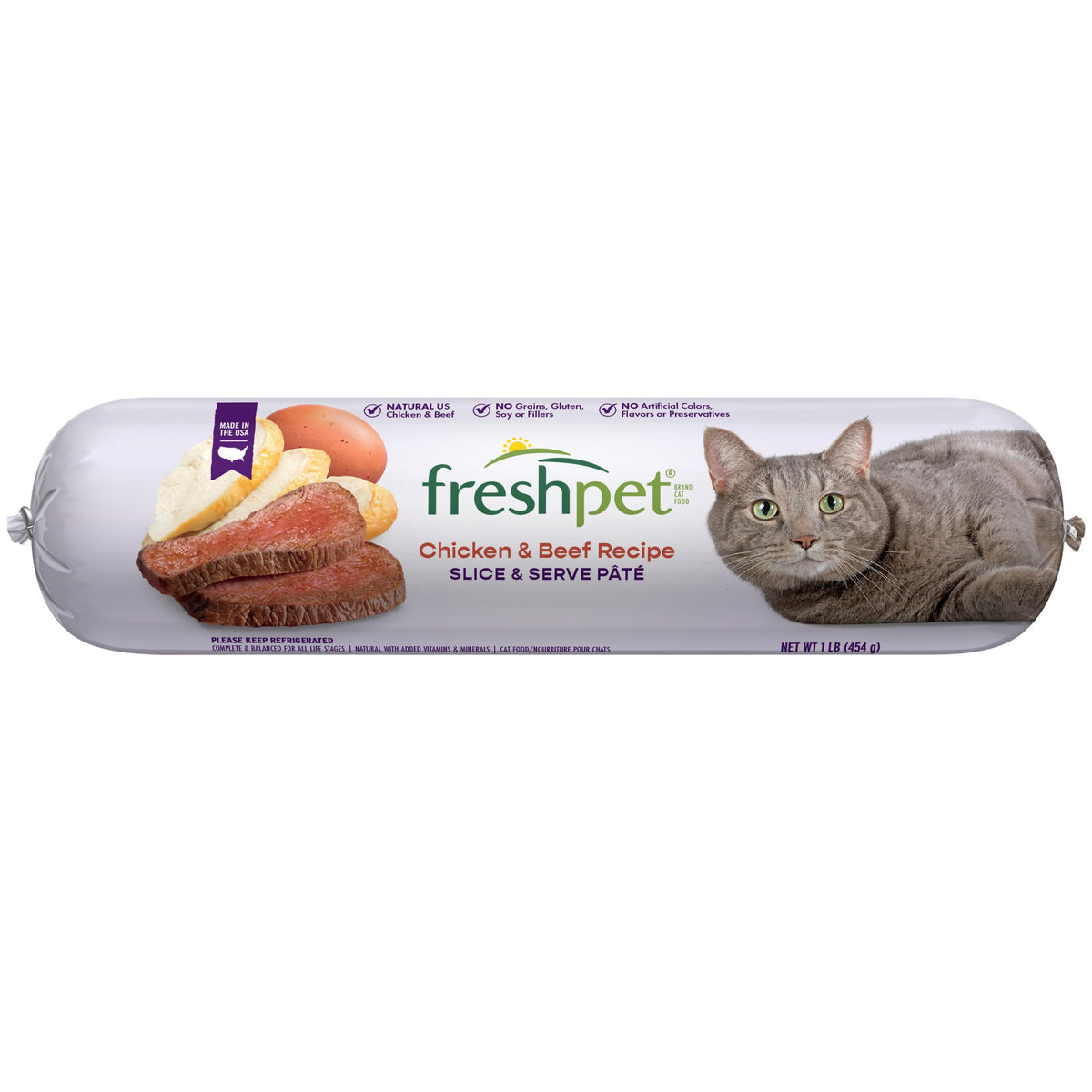 Freshpet Chicken Cat Food, 100% Authentic and available in India, offers a delicious and healthy meal option for your cat. Shop at Curat Cart.