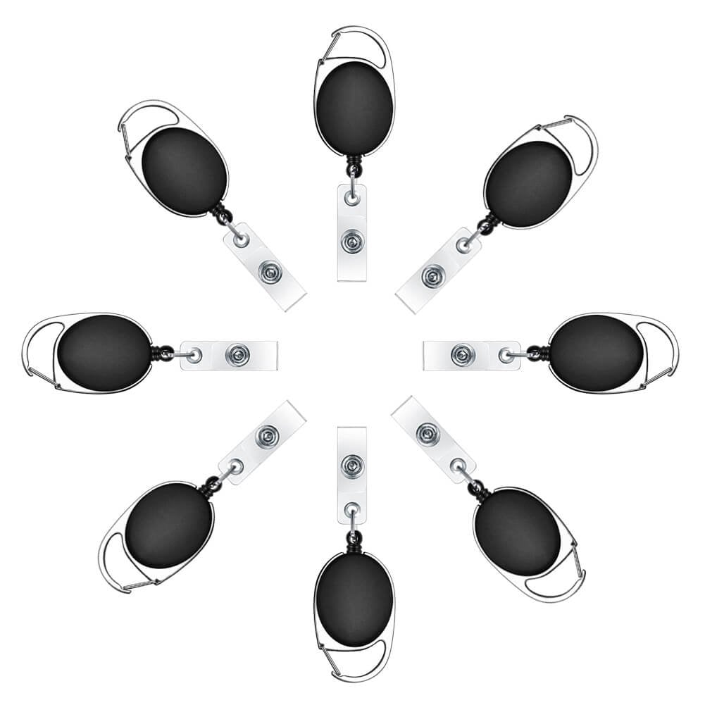 Selizo Retractable Badge Holders in official packaging, featuring a sleek design and high-quality finish. Available at Curat Cart.