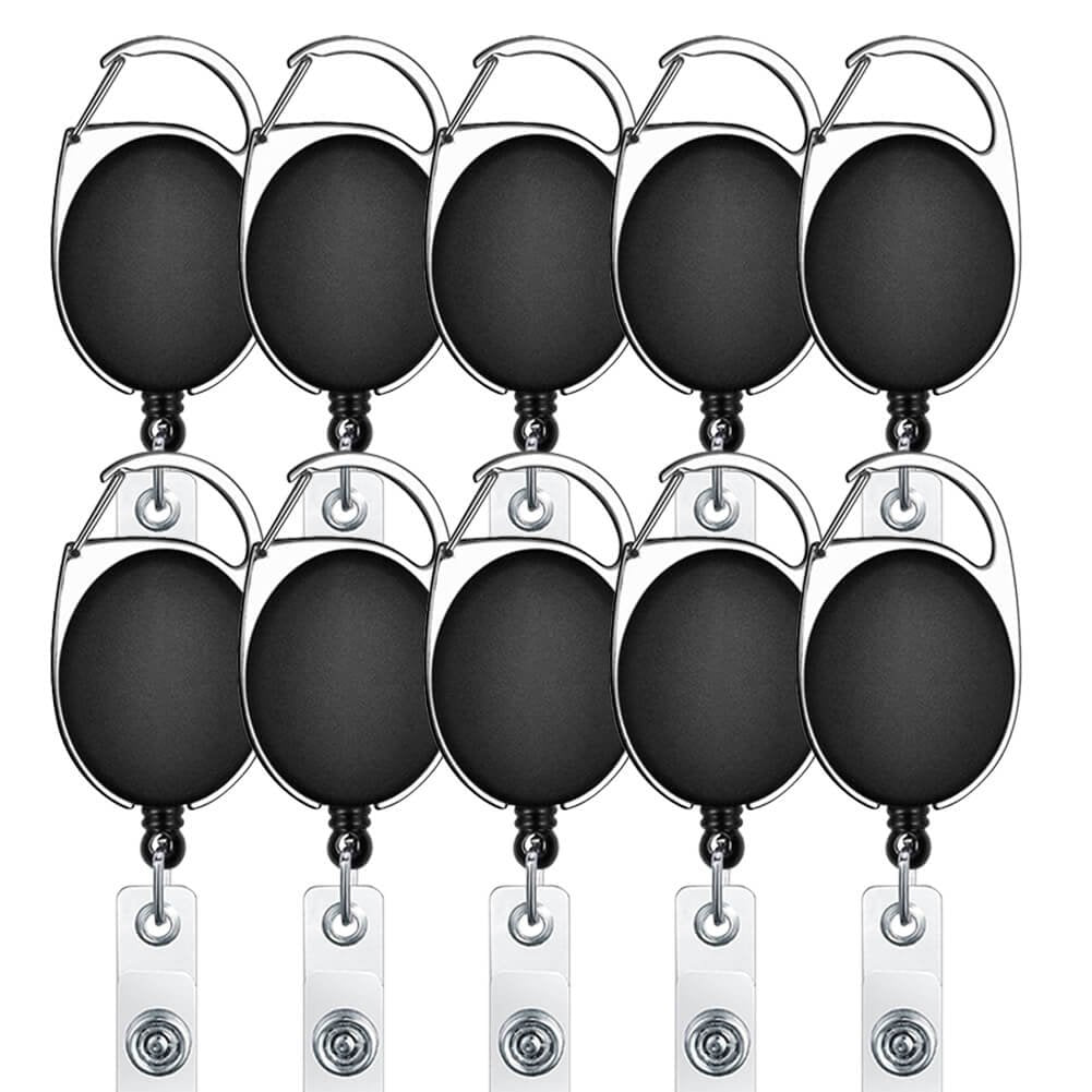 Premium imported Selizo retractable badge holders, perfect for professionals seeking convenience and style. Available at Curat Cart.