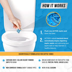 High-quality septic tank treatment pods designed for effective waste digestion. Available at Curat Cart for optimal septic tank health.