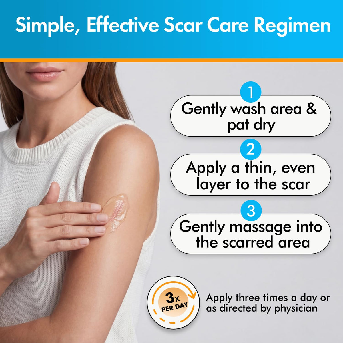 Discover Serica Scar Gel Silicone Formula, a premium import for effective scar care. Available at Curat Cart.