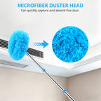SetSail Ceiling Fan Cleaner features a high-quality microfiber duster head designed to efficiently capture and absorb fine dust. Available at Curat Cart.