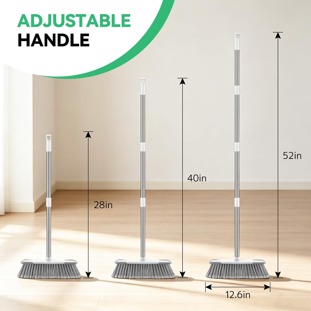 Discover the SetSail Indoor Soft Bristle Broom with adjustable handle, 100% Authentic and available at Curat Cart in India.