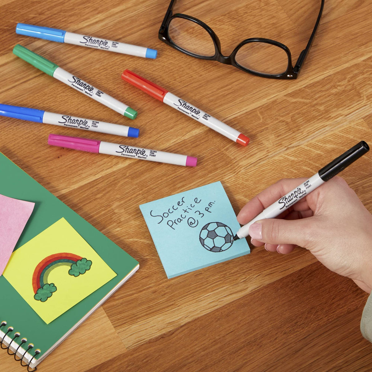 Sharpie Permanent Markers Ultra Fine Point in vibrant colors, perfect for precision. 100% Authentic, available at Curat Cart in India.