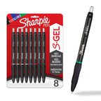 Explore Sharpie S-Gel Gel Pens in 5 vibrant colors, a premium import available at Curat Cart for smooth, no-smear writing.