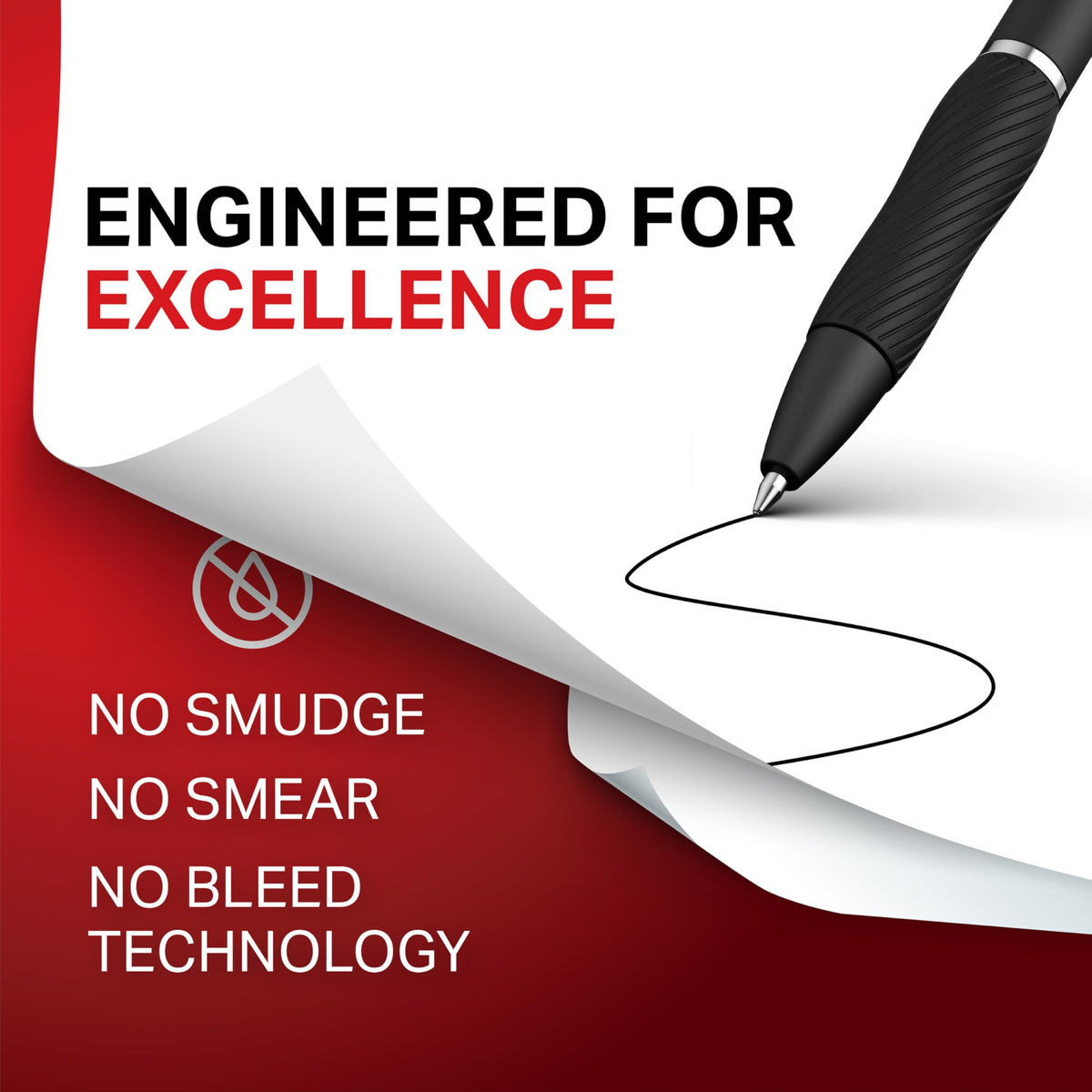 Sharpie S-Gel Pens offer no smudge, no smear, and no bleed technology. 100% Authentic, available at Curat Cart in India.