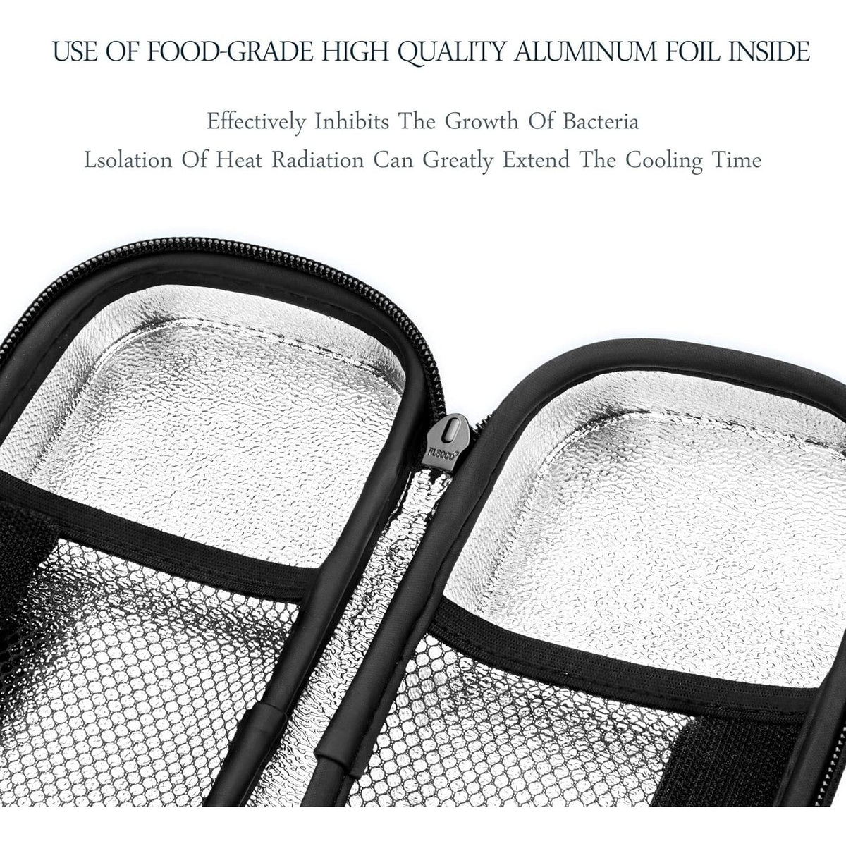 Premium imported insulin cooler case with food-grade aluminum foil to inhibit bacteria and extend cooling time.
