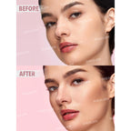 Transform your nose contour with SHEGLAM's Fine Line 2-In-1, showcasing stunning before and after results.