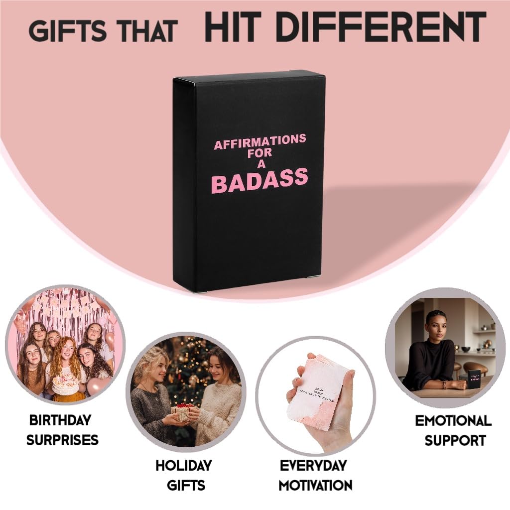 Shoprotik Affirmation Cards, specially curated by Curat Cart, inspire motivation and support for every occasion. Discover your inner badass.