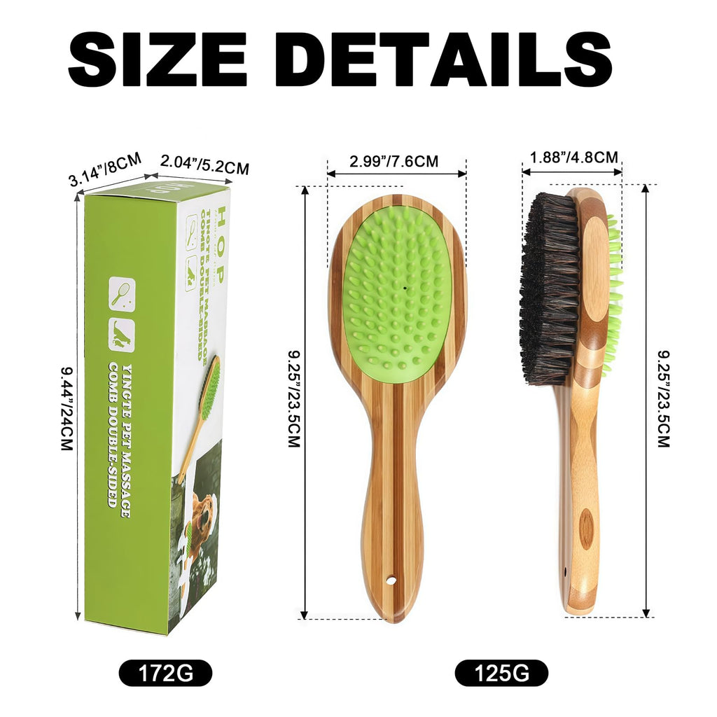 Premium short hair dog brush in official packaging, featuring high-quality materials for effective grooming. Available at Curat Cart.