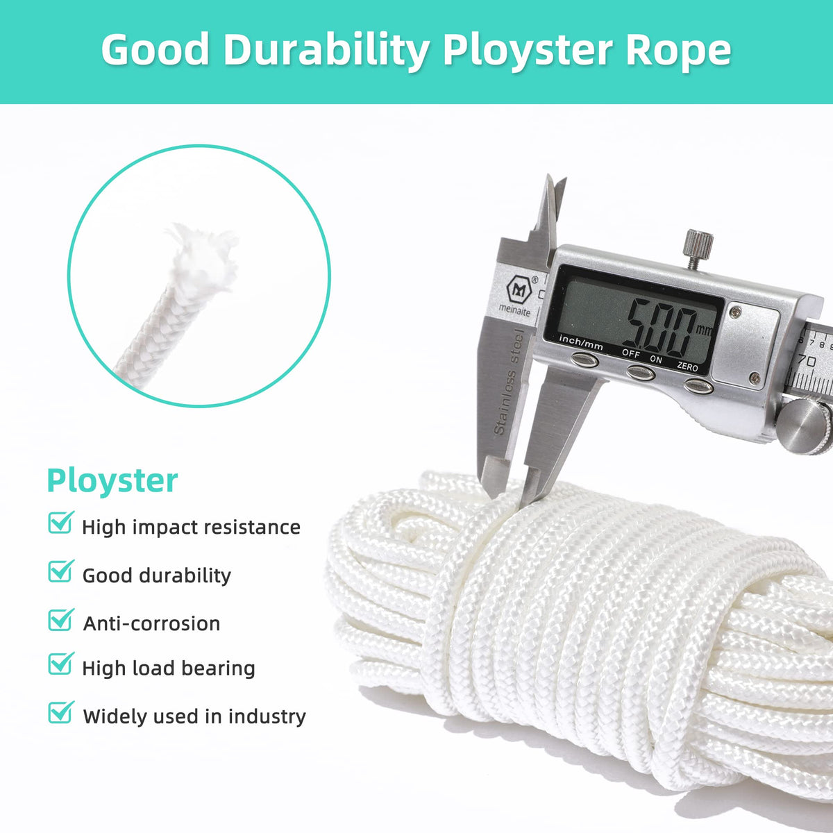 High-quality ployster rope with excellent durability and impact resistance, available at Curat Cart for versatile use.