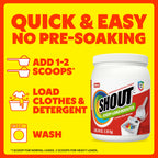 Shout In-Wash Stain Remover, 100% Authentic, available in India at Curat Cart. Quick and easy stain removal for every load.