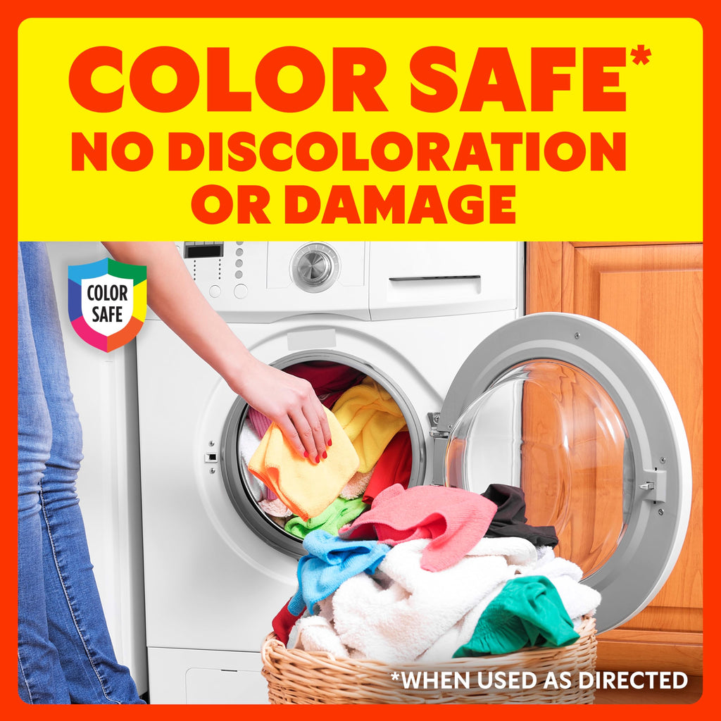 Shout In-Wash Stain Remover ensures color safety in laundry, preventing discoloration. Available at Curat Cart.