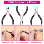 Explore the Shynek Jewelry Making Supplies Kit featuring three essential pliers, perfect for crafting exquisite jewelry. Available at Curat Cart.