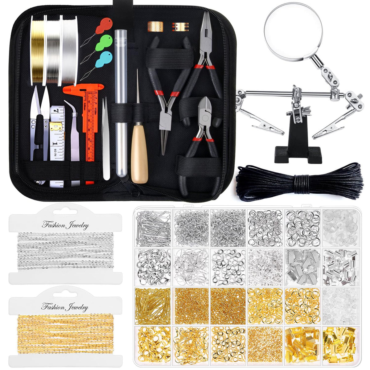 Explore the Shynek Jewelry Making Supplies Kit, a premium import with essential tools and materials, available at Curat Cart.