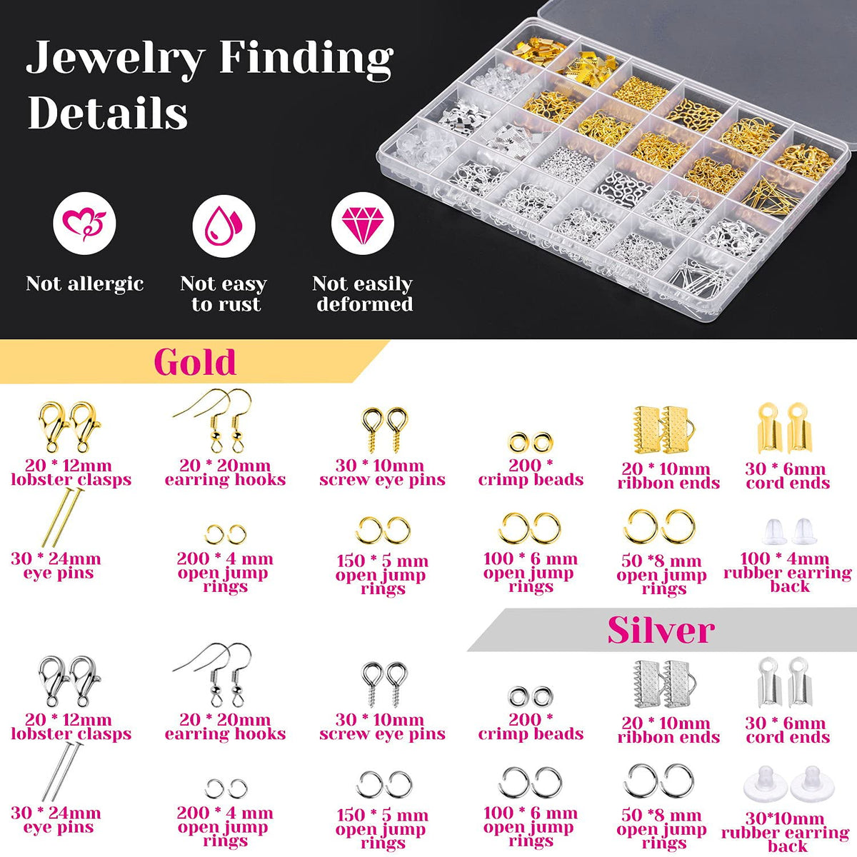 Discover Shynek Jewelry Making Supplies Kit featuring high-quality materials in official packaging, perfect for crafting at Curat Cart.