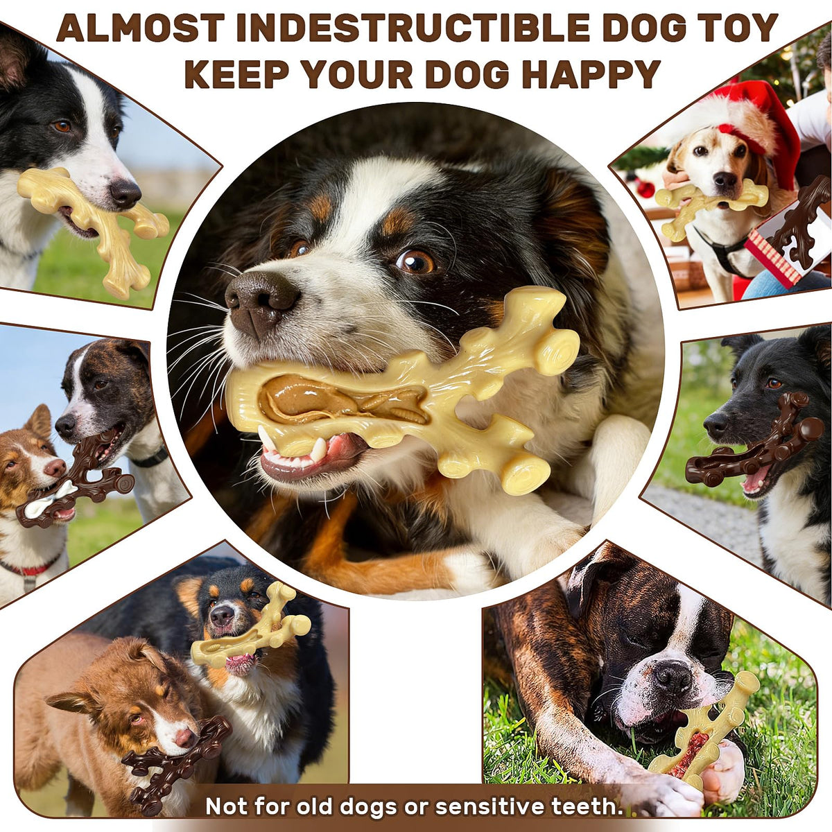 SIHRMIU Dog Chew Toys for Aggressive Chewers, specially curated by Curat Cart, keep your dog happy and entertained.