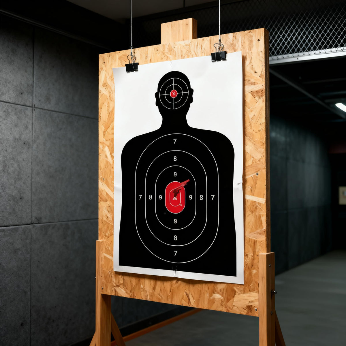 Silhouette Paper Shooting Target in official packaging, designed for precision practice. Available at Curat Cart.