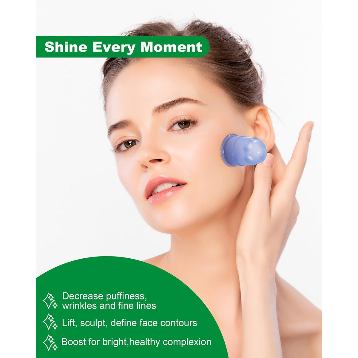 Experience the exclusive Silicone Cupping Therapy Set, specially curated by Curat Cart for lifting, sculpting, and enhancing your complexion.