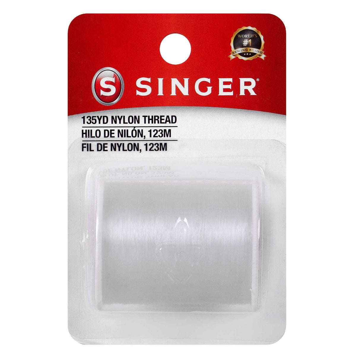 Discover the premium imported Singer Clear Invisible Nylon Thread, ideal for seamless stitching. Available at Curat Cart.