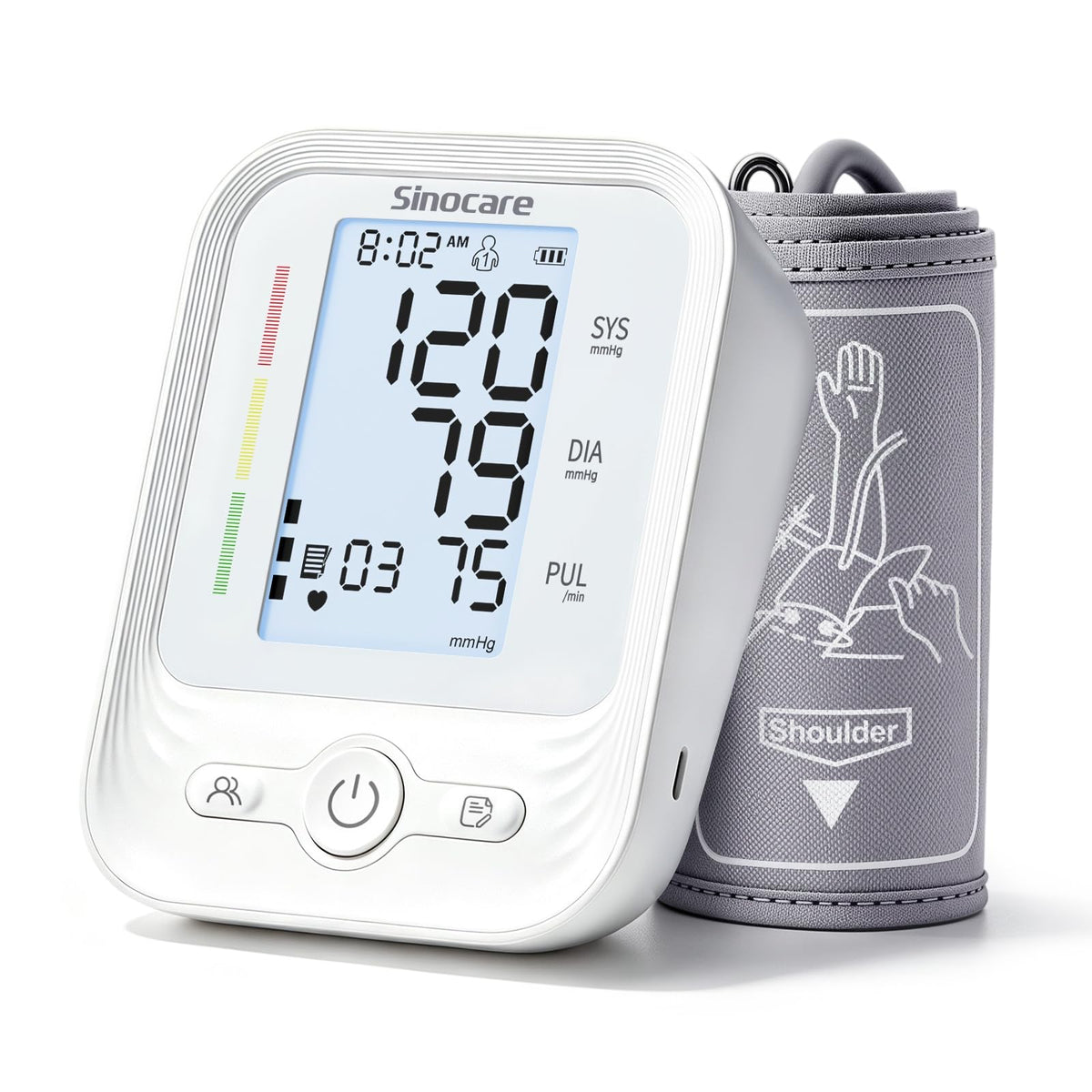 Discover the premium imported Sinocare Blood Pressure Monitor at Curat Cart, featuring an easy-to-read display for accurate health tracking.
