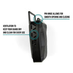 SISU Mouthguard Case features a high-quality finish with ventilation and a pin hinge for easy access. Available at Curat Cart.
