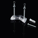 Premium Clear Skateboard Wall Mount in official packaging, crafted from high-quality acrylic for durability. Available at Curat Cart.