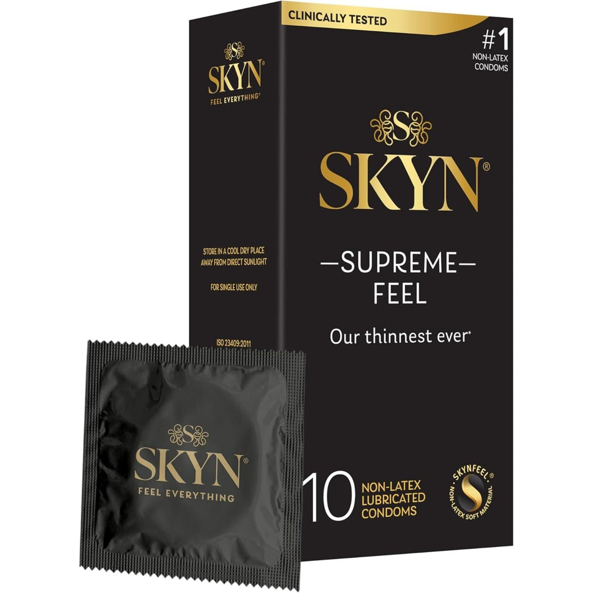 Experience the ultimate pleasure with SKYN Original Condoms. Authentic, non-latex, and clinically tested for safety.