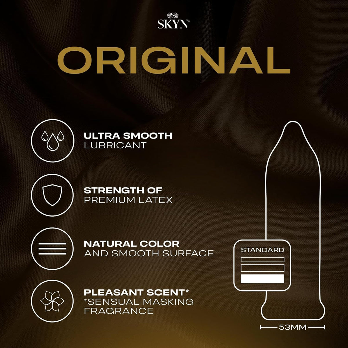 Premium imported SKYN Original Condoms offer ultra-smooth lubrication and a natural feel for enhanced intimacy.