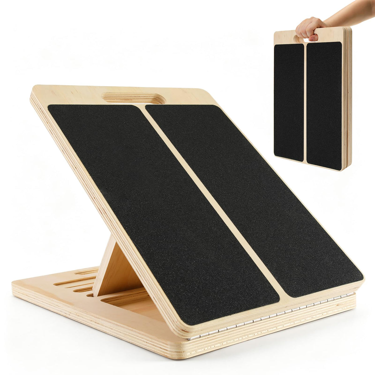 Premium imported adjustable calf stretch board for effective stretching, available at Curat Cart. Enhance your flexibility today.