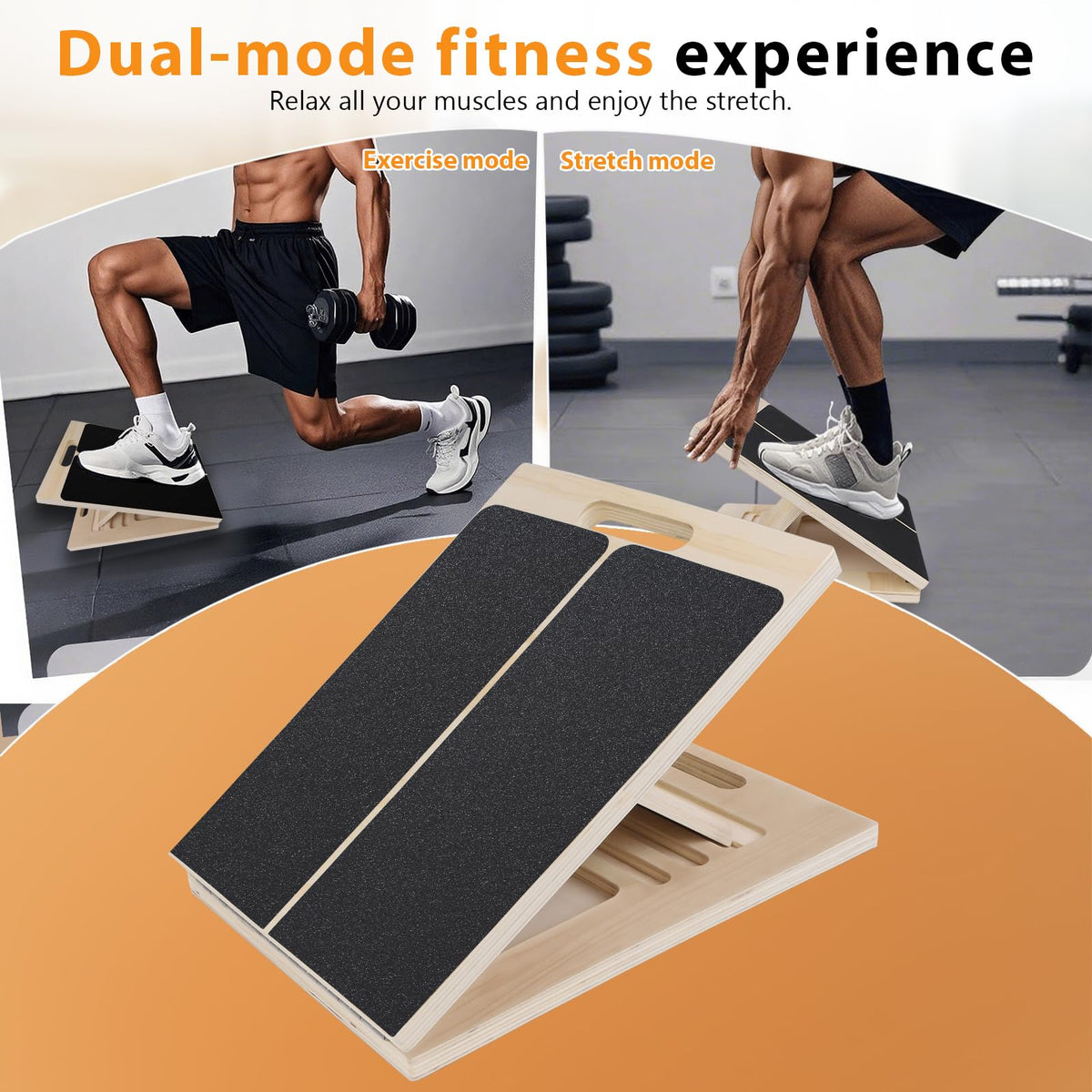 Discover the Adjustable Wooden Slant Board at Curat Cart. 100% Authentic and available in India for versatile fitness routines.