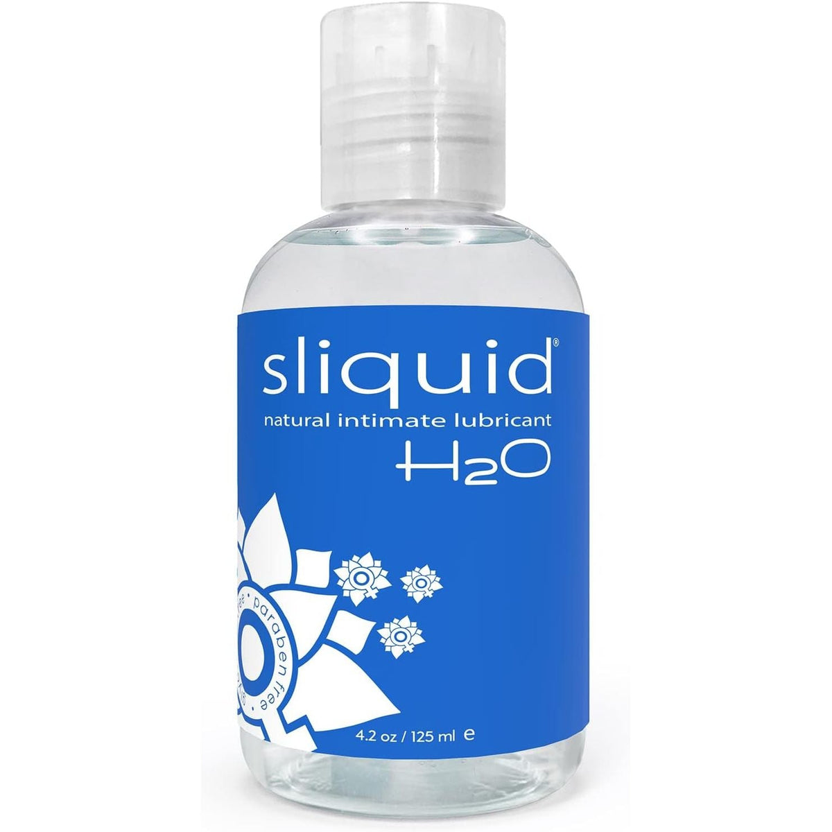 Sliquid H2O water-based lubricant, 125 ml bottle. Available in India. Order online for discreet delivery today.
