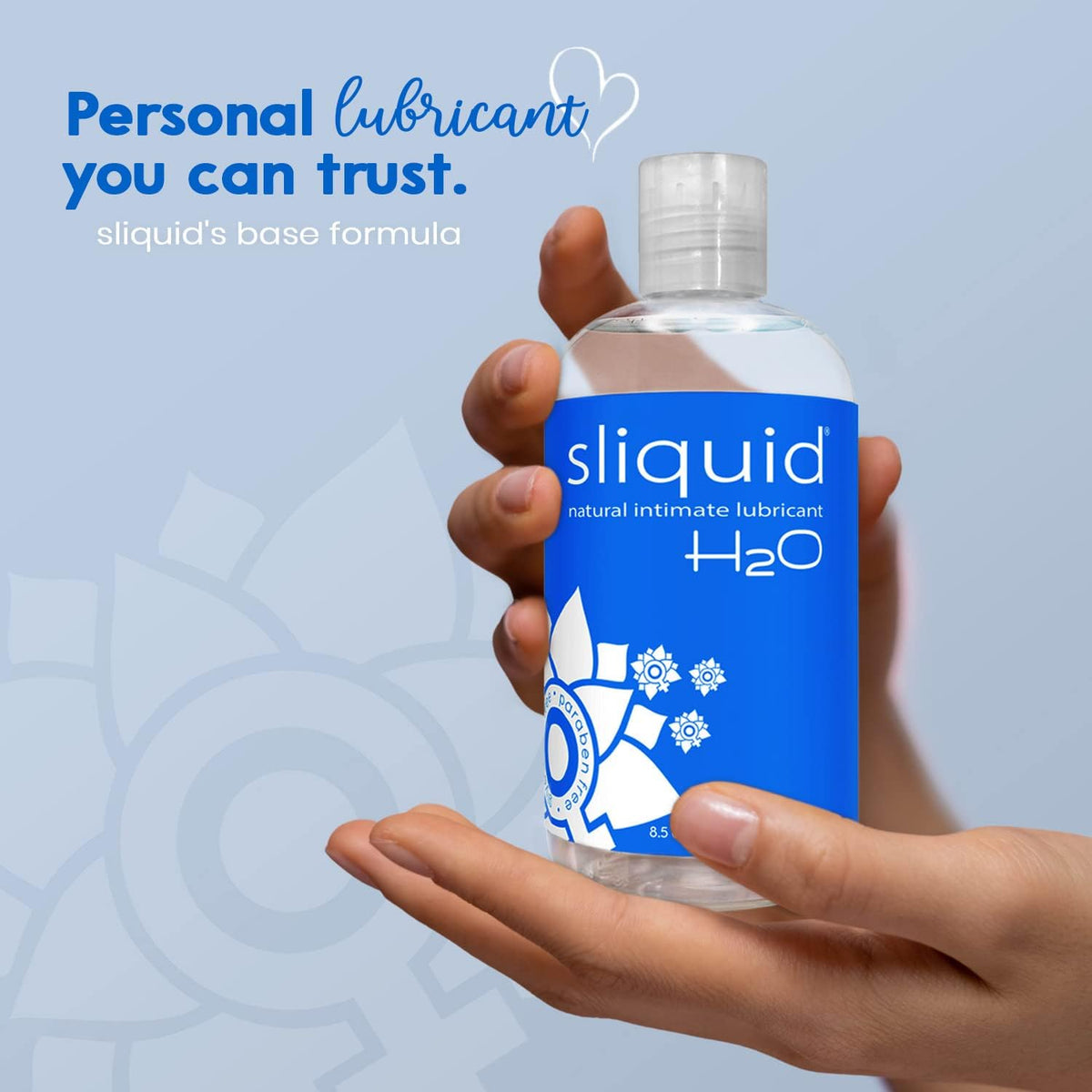 Premium imported Sliquid H2O water-based lubricant, designed for comfort and pleasure. Experience trust in every drop.