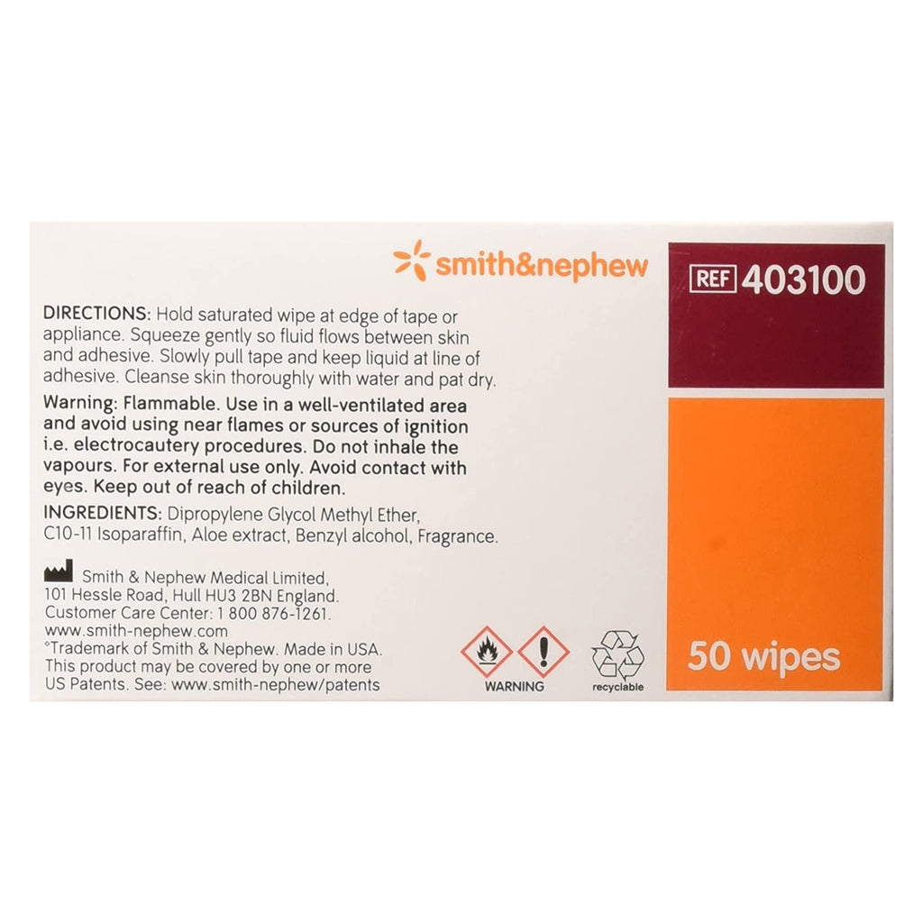 Smith and Nephew Adhesive Remover Wipes offer 100% authentic cleansing power, available at Curat Cart in India. Trustworthy and effective.