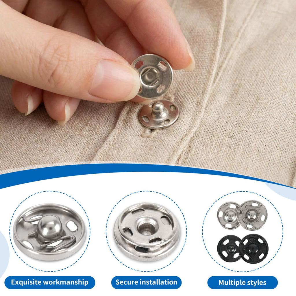 Discover the Snap Button Kit for Sewing, featuring exquisite workmanship and secure installation. 100% Authentic and available in India at Curat Cart.
