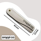 Discover the Snappi Co Metal Folding Beard Comb, specially curated by Curat Cart for premium grooming. Elevate your style.