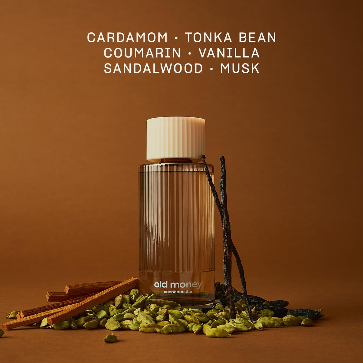 Experience the luxury of Snif Old Money Laundry Scent Booster in high-quality packaging, featuring rich notes like cardamom and musk, available at Curat Cart.