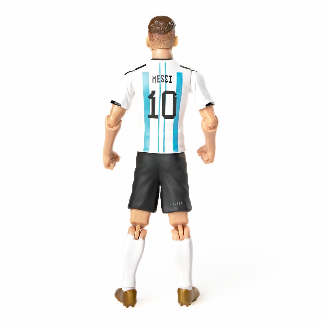 High-quality Lionel Messi action figure showcasing detailed design and official packaging at Curat Cart. Perfect for collectors.