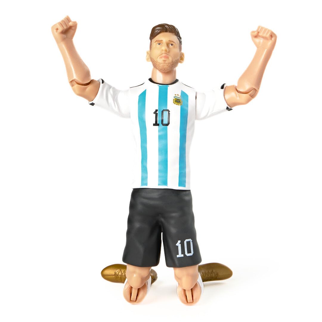 Premium imported Banbo Toys Lionel Messi action figure celebrating, perfect for collectors at Curat Cart.