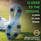 High-quality Softspikes Black Stealth Golf Cleats showcasing a durable sole design, available at Curat Cart.